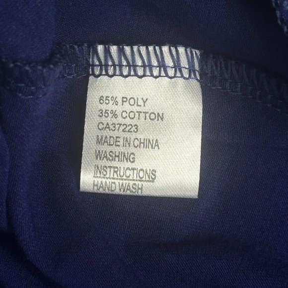 Creation Midi Dress Women Large Purple 3/4 Sleeve‎ Balloon Hem Scoop Neck - Picture 16 of 16